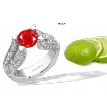 New Arrivals: Designer Diamond & Ruby Tension Set Diamond Engagement Rings