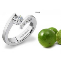 Latest Design Jewelry: Tension Set Diamond New Design Women's Rings