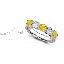New Arrivals - Yellow Sapphire & Diamond Wedding Rings