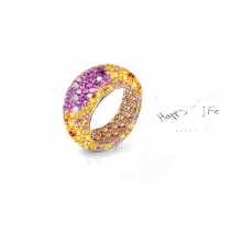 For Weddings or Anniversaries - Eternity Rings Featuring Diamonds & Rubies, Emeralds & Sapphires