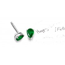 Fancy Designer Emerald & Diamond Earrings