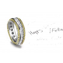 Elegant: Sparkling Yellow & White Diamonds