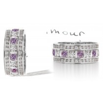 Bar Set Pink Diamond & White Diamond Fancy Pink Diamond Eternity Ring