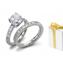 Premier Designer Diamond Engagement & Wedding Rings Set