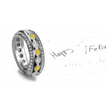 Impeccable: Yellow Sapphire Diamond Eternity Band