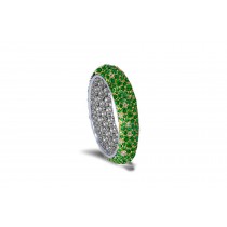 For Weddings or Anniversaries - White Diamonds & Colored Stone Eternity Rings