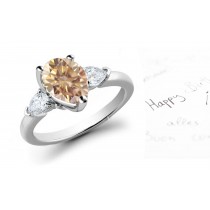 Pears Brown Diamond Designer Ring