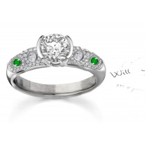 Elaborately Ornamented: MicropavDiamond Encrusted Solitaire Ring
