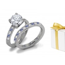 Blue Diamond & White Diamond Fancy Rings