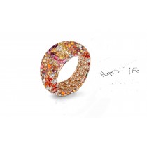 Declare Your Lasting Love With Custom Manufactured Diamonds & Colored Gemstones Eternity Rings & Bands