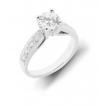 Diamond Engagement Ring Side Accent Ring. 