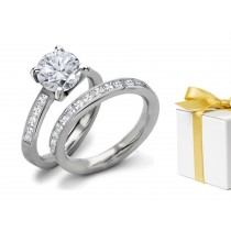 Premier Designer Diamond Engagement & Wedding Rings Set