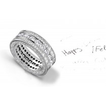 Innovative Settings: Diamond Eternity Bands with Secured Diamonds