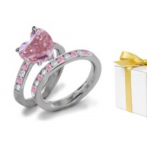 Pink Diamond & White Diamond Fancy Rings