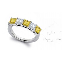 New Arrivals - Yellow Sapphire & Diamond Wedding Rings