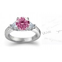 Pink Diamond & White Diamond Fancy Rings