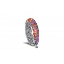 The Enduring Allure of Sparkling White Diamonds & Colored Stone Eternity Rings