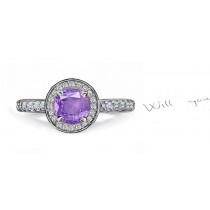 Exquisite: A Brilliant Purple Sapphire & Diamond Ring