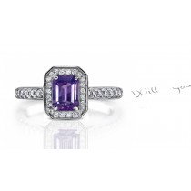 Perfection: A Brilliant Purple Sapphire & Diamond Ring