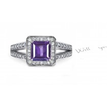 Timeless: A Stylish Purple Sapphire & Diamond Ring