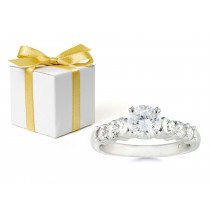 Brilliant Diamond Accents Engagement Ring. 