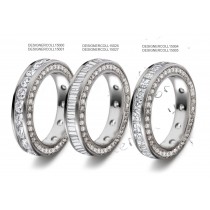 Sparkling & Glittering: A Princess & Baguette Cut Channel Set Diamond Ring Diamond Set Sides