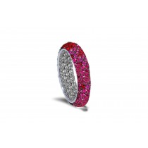 The Enduring Allure of Sparkling White Diamonds & Colored Stone Eternity Rings