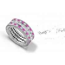 Fine-Quality: Impeccable Stacked Diamond Eternity Bands To Celebrate Love