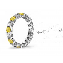 Time Travel Experiment: Hand Crafted Yellow Sapphire & Diamond Ring with Fire & Smoke