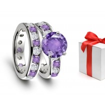 'Must Have': New Purple Sapphire & Glittering Diamond Engagement & Wedding Rings