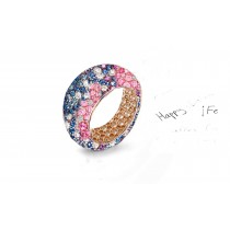 Celebrate Life's All Occasions With Custom Manufactured Diamonds & Colored Precious Stones Eternity Rings & Bands