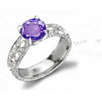 Finely Crafted Very Popular Purple Sapphire Rings