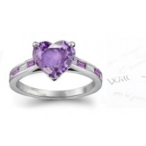 Very Popular For Long Purple Sapphire Ring With Diamonds