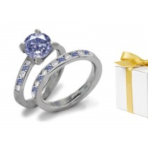 Blue Diamond & White Diamond Fancy Rings