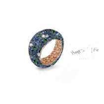 Celebrate Weddings or Anniversaries With Custom Manufactured Diamonds & Colored Precious Stones Eternity Rings & Bands