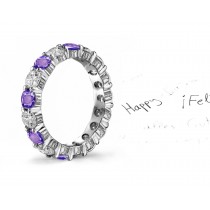 Sapphire &- Diamond Wedding Rings