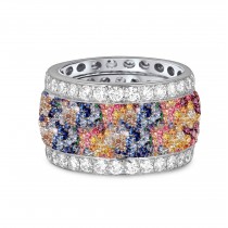 Largest Selection of Diamonds & Colored Stones Right & Left Hand Finger Eternity Band Rings