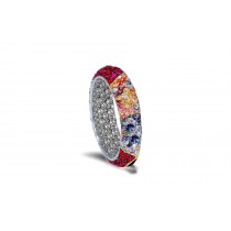 The Perfect Alternative Sparkling White Diamonds & Colored Stone Eternity Rings