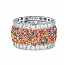 Largest Selection of Diamonds & Colored Stones Right & Left Hand Finger Eternity Band Rings