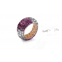 A Beautiful Collection of Eternity Rings Featuring Diamonds & Rubies, Emeralds & Sapphires