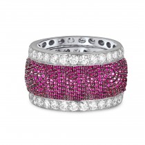 Largest Selection of Diamonds & Colored Stones Eternity Band Rings Available in Gold or Platinum