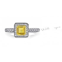 Truly Exceptional: A Stylish Yellow Sapphire & Diamond Ring 