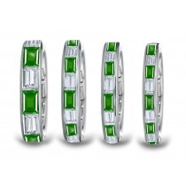 Coveted Gems: Baguette Emerald & Baguette Diamond Eternity Band