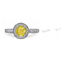 Exclusive: Amazing Yellow Sapphire & Diamond Ring 