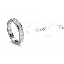 Introducing New Designs: Exceptional Micro pave Set LoveStone Diamonds Eternity Wedding Ring