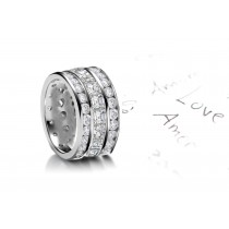 Tailor Designed Sparkler of Asscher Cut Diamonds bordered by Asscher Cut Diamonds Sprinked Sides in 4.0 to 5.50 carats