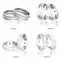 Platinum Channel Set Rings