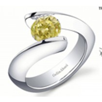 Exclusive Style Tension Set Jewelry: Tension Set Yellow Diamond Rings