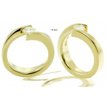 Platinum Tension Set Diamond Rings Setting