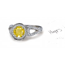 Craftsmanship: Yellow Sapphire & Diamond Pave Ring